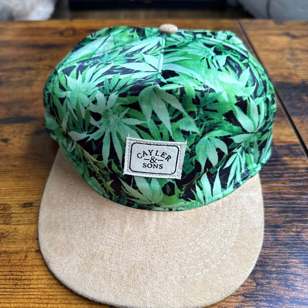 Cayler & Sons Kush All-Over Marijuana Leaf Print Snapback Hat